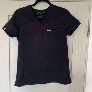 Figs Small Tall scrub set black